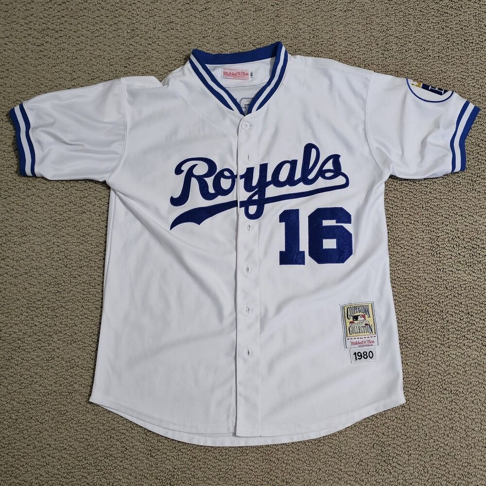 Mitchell & Ness Royals Bo Jackson #16 Jersey, White Men's Size 40 (M)
